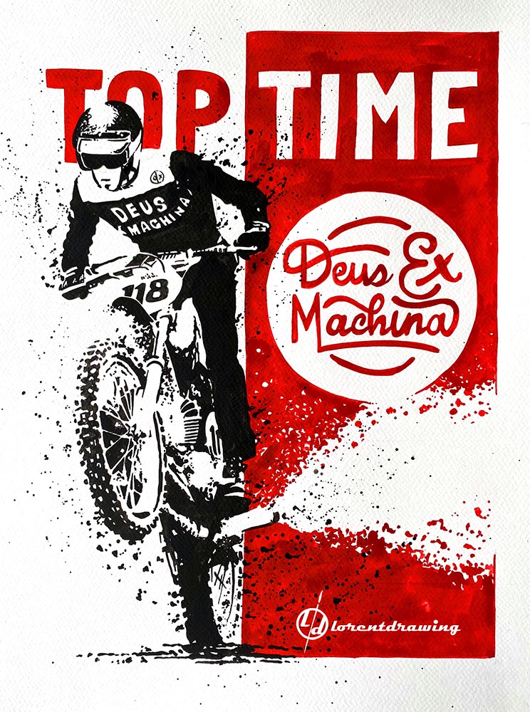 Affiche DEUS EX MACHINA - BREITLING TOP TIME