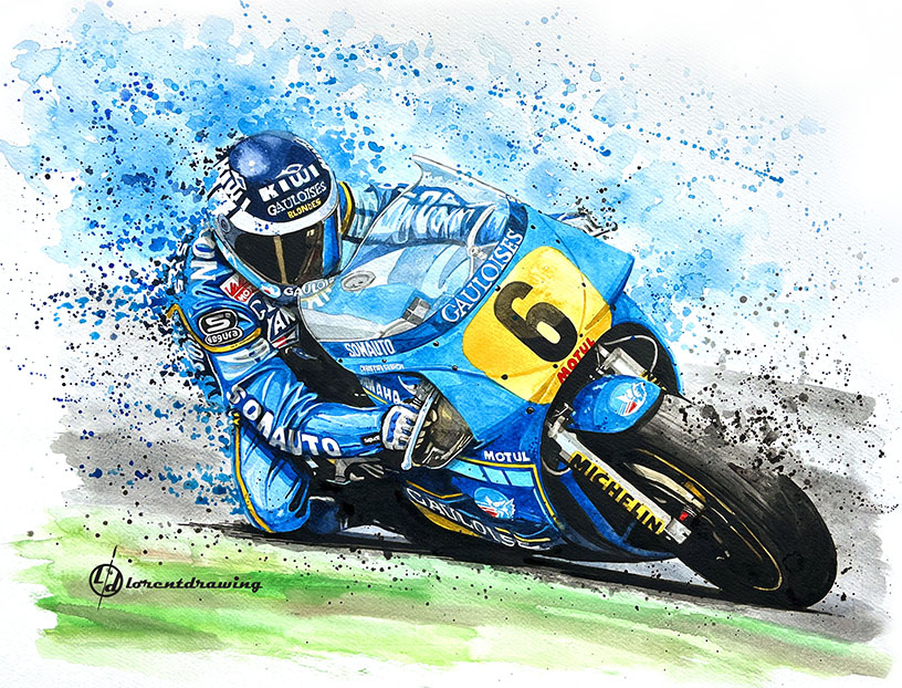 MOTOGP Christian Sarron 1985 "Dédicacée"